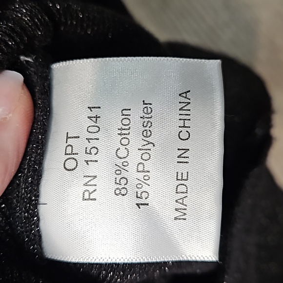 O.P.T bodycon black midi dress with sparkled thredding size xs - Picture 11 of 12